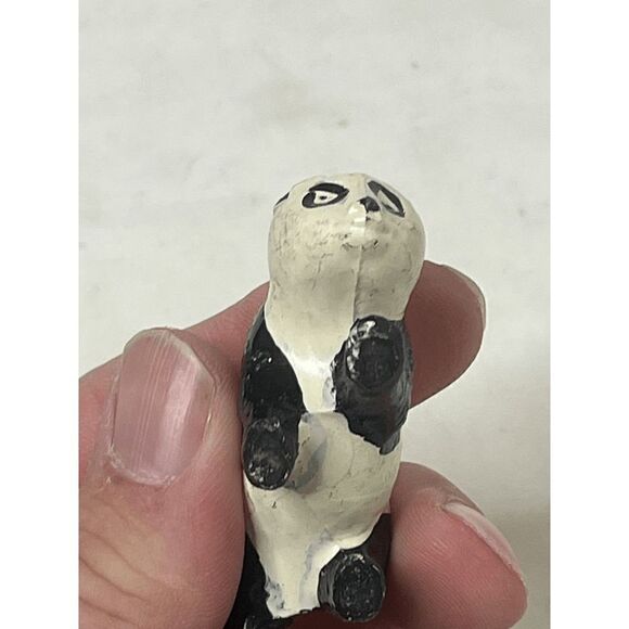 JoHillCo Vintage Hollow Lead Zoo Walking Panda Rare Pre WW 2 Toy - Picture 6 of 8